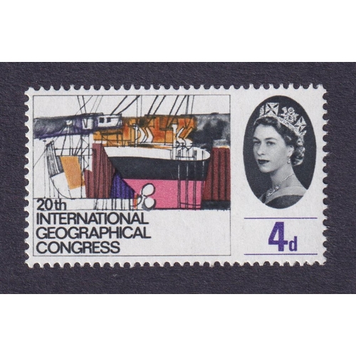 932 - 1964 Geographical 4d (ord) u/m with inverted watermark, scarce, Cat £750, SG652wi