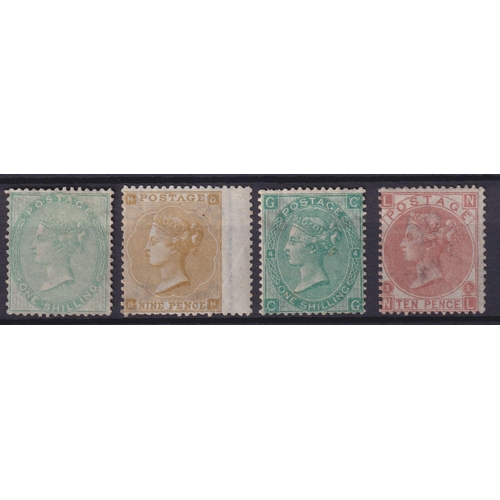 837 - 1855/87 unused group of QV issues on pages, includes (with original gum) 1/2d rose, 1½d pl 3 and 2d ... 