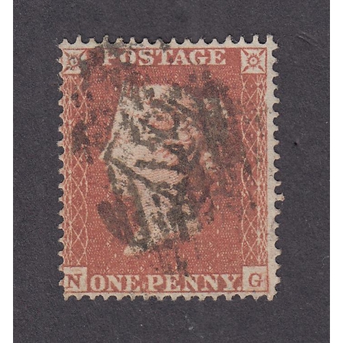 828 - 1850 Archer 1d red-brown pl 96 fine used, Cat £550, SG16b