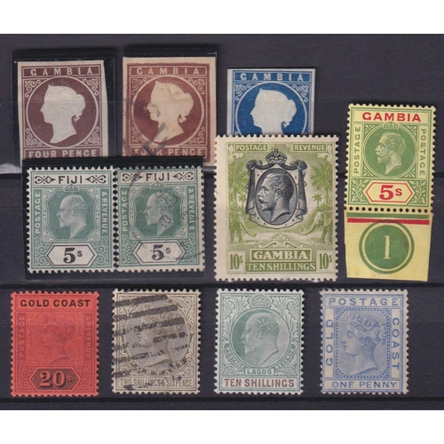 312 - Collection of British Africa in stock book, commencing with a fine range from Gold Coast with early ... 