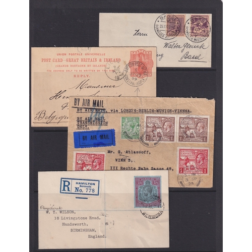 361 - Group of 15 covers in packet, very diverse content including GB 1925 1d and 1½d Wembley (2 sets, plu... 