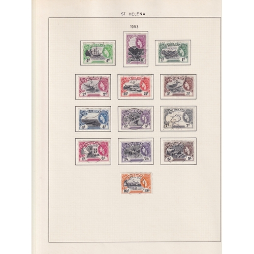 322 - Fine used British Commonwealth QE2 stamp collection in Lindner album with better sets incl Ascension... 