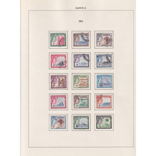 322 - Fine used British Commonwealth QE2 stamp collection in Lindner album with better sets incl Ascension... 