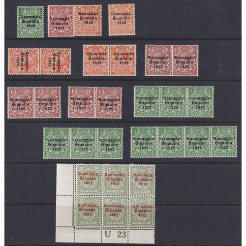 993 - 1922/5 accumulation on stock sheets and pages, some mint incl 1922 to 10d plus 5/-, a group of coils... 