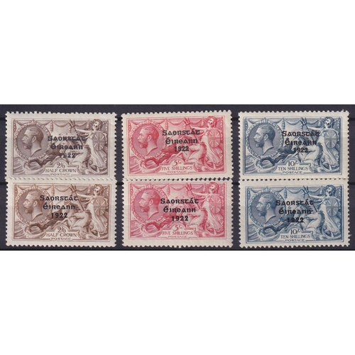 998 - 1925 2/6d, 5/- and 10/- mint, with both wide and narrow dates, Cat £525, SG83/8