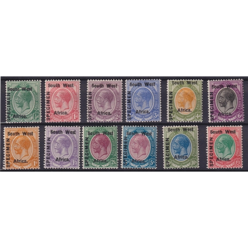 1136 - 1923 KGV Specimen set, SG1s-12s (South West Overprint), complete set of x12 singles to £1, Cat £1700