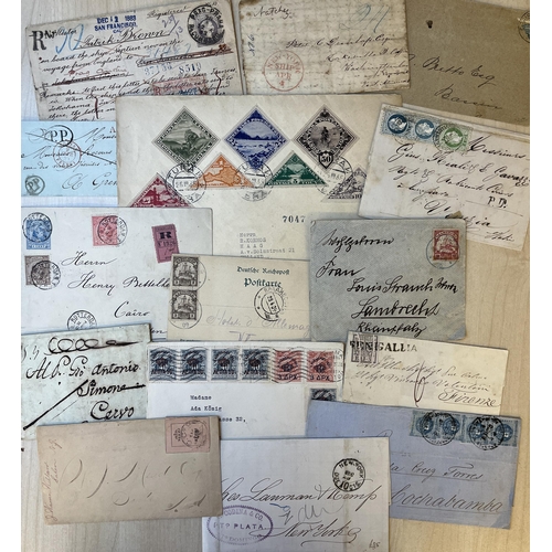 208 - A World Postal History accumulation of a few hundred 19th and 20th Century covers, strength in early... 