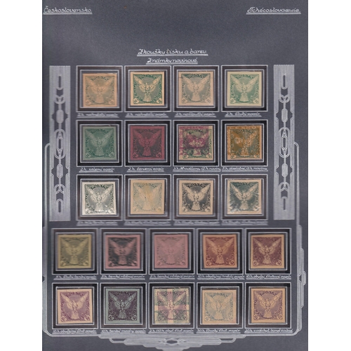 302 - An accumulation of early-mid 20th Century Czechoslovakia mainly in mint blocks and part sheets imper... 