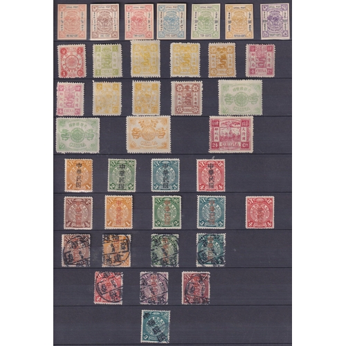 623 - A small accumulation of Chinese Empire stamps and covers from the 1890s to 1940s on x3 stock pages a... 