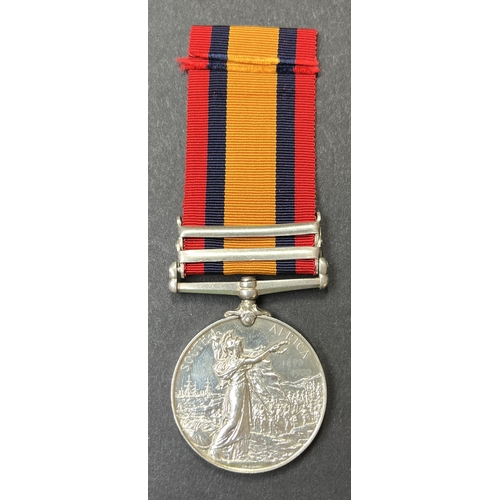 146 - UK 1899 Queen’s South Africa Medal, 2 bars Belfast & Natal, awarded to 6154 PTE. F.H. TAYLOR. DEVON ... 