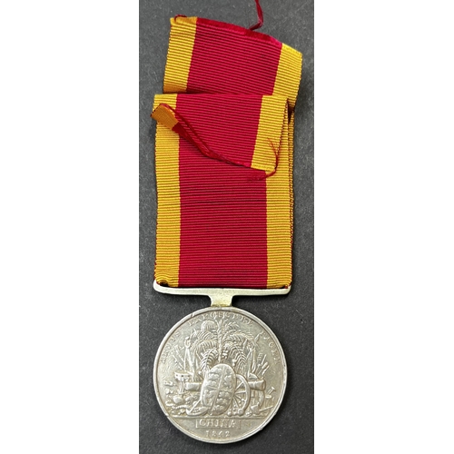 92 - UK 1842 China War Medal, awarded to JOHN. SWEENY. H.M.S. VIXEN., in good condition