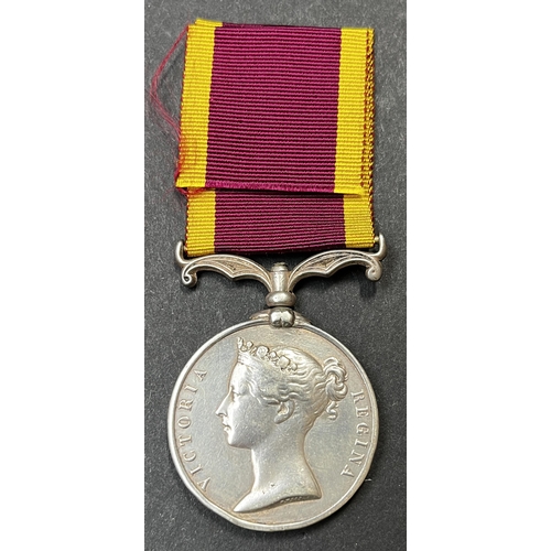 96 - UK 1861 Second China War Medal, awarded to JOHN. HAINES. SEAMAN. H.M.S. SAMPSON. No. 24, in good con... 