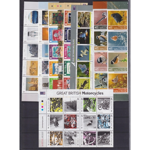 237 - A collection of mint and used I.O.M. stamps in x7 albums/ binders and loose from the 1970s to 2021, ... 