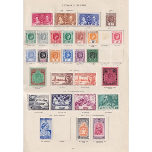 336 - A collection of KGVI British Commonwealth stamps housed in x2 remaindered Crown albums, mint and use... 