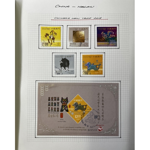 611 - A comprehensive x4 volume collection of Macau Chinese Special Region stamps from 1999 to 2022, inclu... 