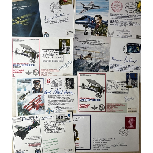 372 - A good collection of Royal Air Force FDCs in x24 volumes with many signed, including sets on King’s ... 