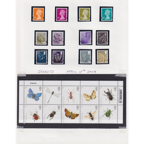 940 - A collection of mint u/m QEII stamps from 2006 to 2009, including various sets, face £400+