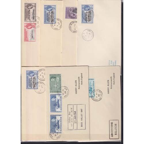 359 - A group of x60 mainly mid-20th Century British Commonwealth covers and FDCs, strength in South Atlan... 