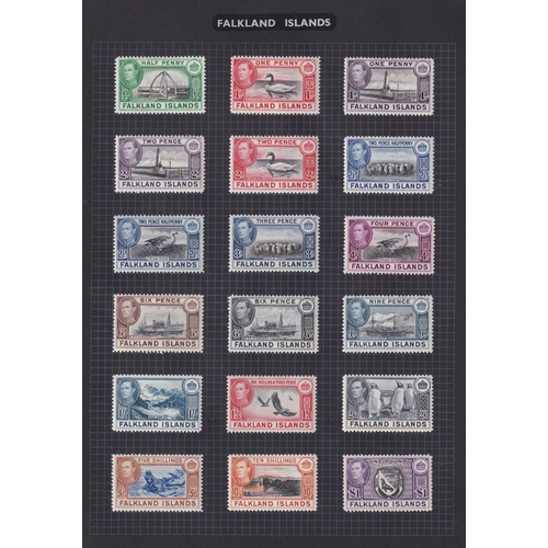 340 - A x2 volume mint and used British Commonwealth collection mainly mid period, noted Falkland Islands ... 