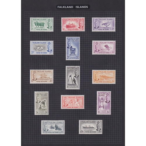 340 - A x2 volume mint and used British Commonwealth collection mainly mid period, noted Falkland Islands ... 