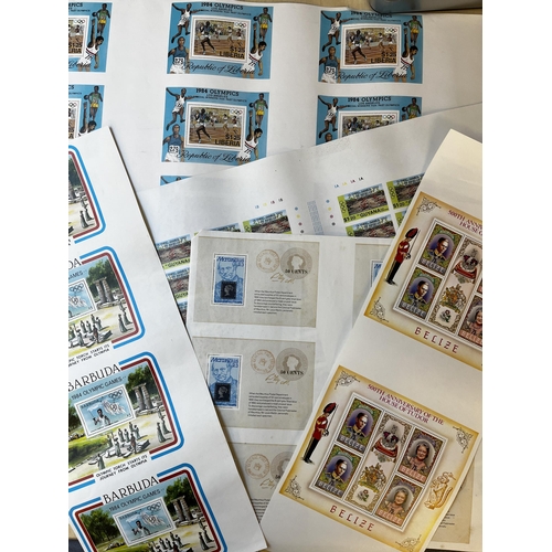 341 - An accumulation of stamps in complete and part sheets from the 1980s, mainly printed by Format inclu... 