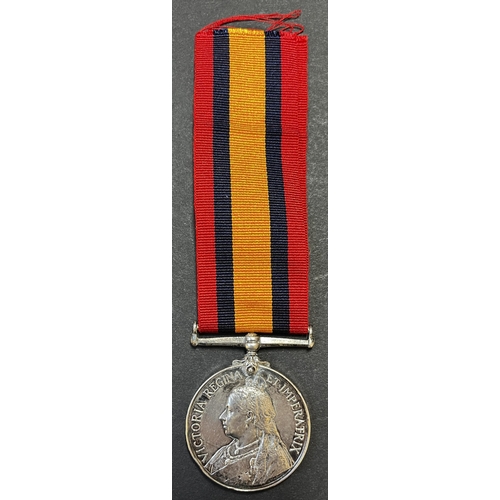 153 - UK 1899 Queen’s South Africa Medal, awarded to 6348 PTE. F.JACOBS. MANCHESTER REG. in good condition