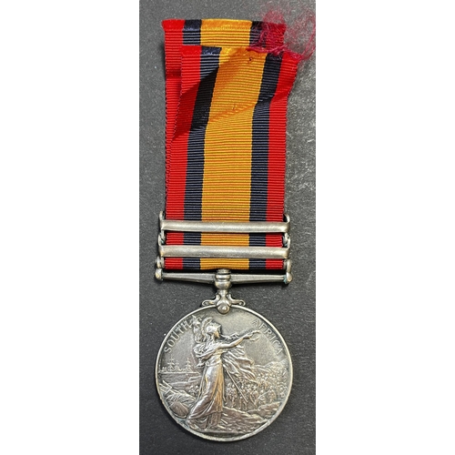 136 - UK 1899 Queen’s South Africa Medal, 2 bars Orange Free State, Cape Colony awarded to 6330 PTE. F. DA... 