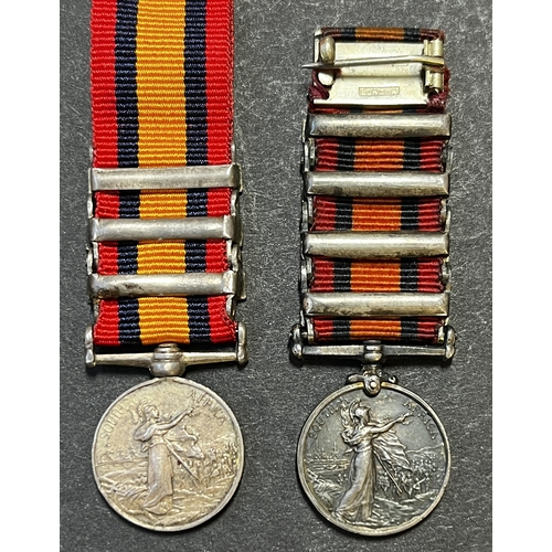 158 - A pair of Queen’s South Africa miniature medals, in good condition