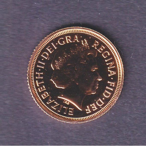 36 - UK 2013 gold half Sovereign, boxed with CofA