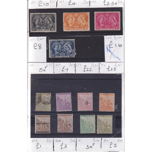 342 - A group of x4 circulated club books of mint and used British Commonwealth stamps, all periods with s... 