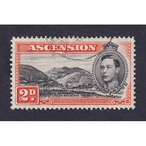 543 - SG41aa 2d KGVI Green Mountain perf 13, showing 'Mountaineer' flaw F/U, stc £350