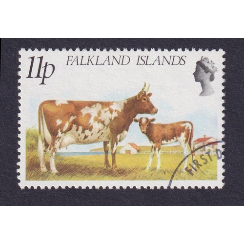 634 - SG393w 11p Cattle with watermark Crown to right of CA F/U, with BPA certificate, stc £300