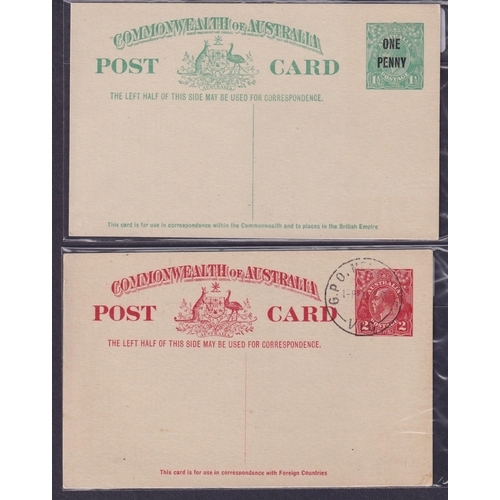 555 - Postal Cards Brusden-White P55x 2d Red KGV sideface, cto & P60 1d on 1½d Green KGV sideface, 'Post C... 