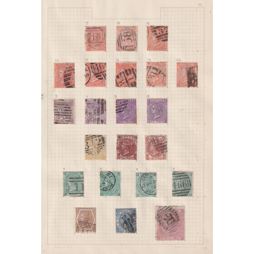 777 - A mainly used UK stamp collection on album pages from QV to KGVI, noted 1840 1d black x6 & 2d x4 use... 