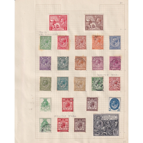 777 - A mainly used UK stamp collection on album pages from QV to KGVI, noted 1840 1d black x6 & 2d x4 use... 