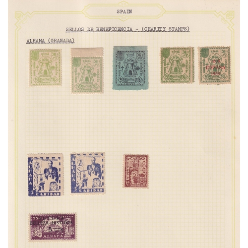 1139 - A specialised collection of mint and used 1930s Spanish Charity stamps from around the Provinces, in... 