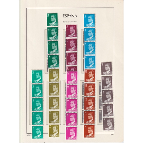 256 - A mint and used Spanish stamp collection in x12 albums, mainly mid period including sets and covers,... 