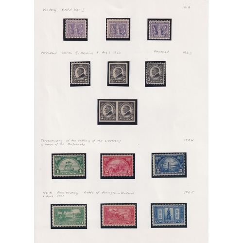 197 - A mint and used USA stamp collection in x4 albums and loose, all periods mainly mid-modern, strength... 