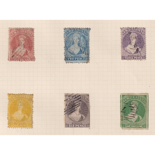 247 - A mint and used World stamp collection in x5 albums mainly early-mid period part sets, noted New Zea... 