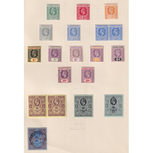 247 - A mint and used World stamp collection in x5 albums mainly early-mid period part sets, noted New Zea... 