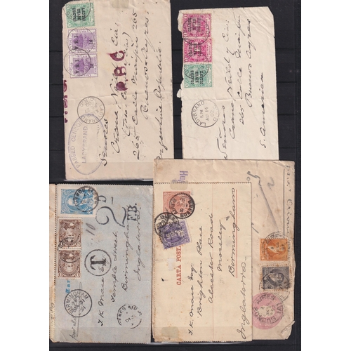 343 - A group of x8 mainly 19th Century covers, including three New South Wales covers (tatty) sent to Eng... 