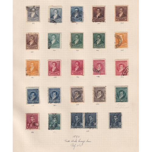 539 - A mint and used Argentinian stamp collection from the 1860s to 1930s, mainly collected in part sets,... 