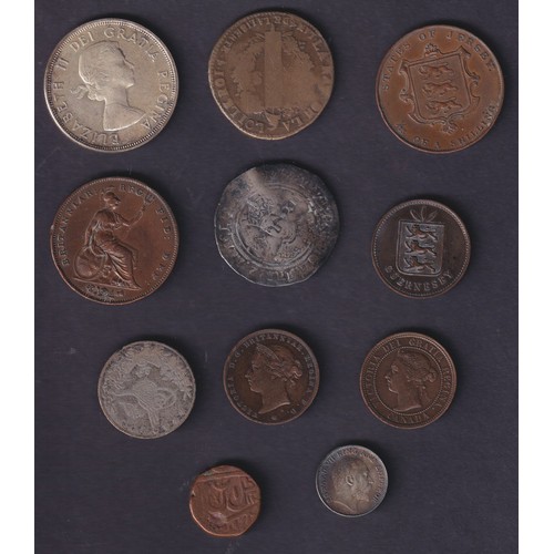 54 - A small accumulation of mainly 19th & 20th Century World coins (many cleaned), with odd better noted... 