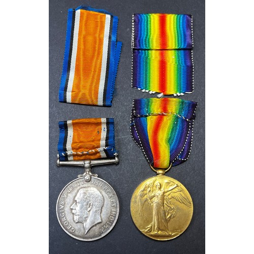 159 - UK WWI pair, War Medal and Victory medal awarded to 48353 PTE. A.B. CARR. E. SURR. R., in good condi... 