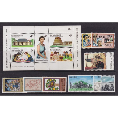 301 - A mint and used World stamp collection in albums and loose, strength in 1970s-80s mint Australia and... 