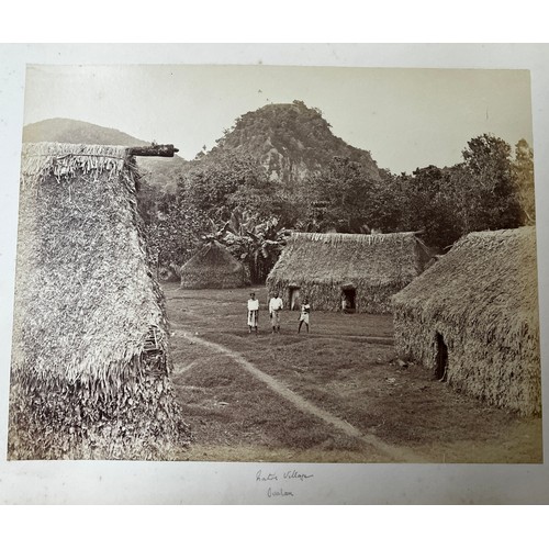 411 - A fascinating Collection of 22 19th Century Photographs of Fiji depicting Life and scenes from Kasav... 