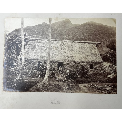 411 - A fascinating Collection of 22 19th Century Photographs of Fiji depicting Life and scenes from Kasav... 