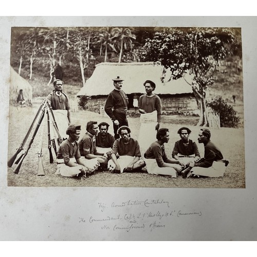 411 - A fascinating Collection of 22 19th Century Photographs of Fiji depicting Life and scenes from Kasav... 