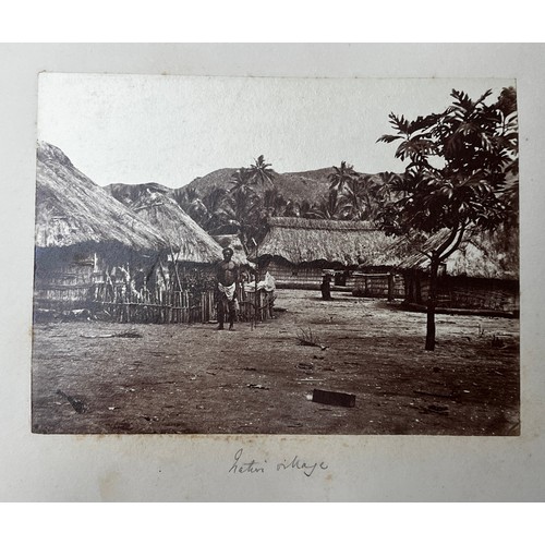 411 - A fascinating Collection of 22 19th Century Photographs of Fiji depicting Life and scenes from Kasav... 