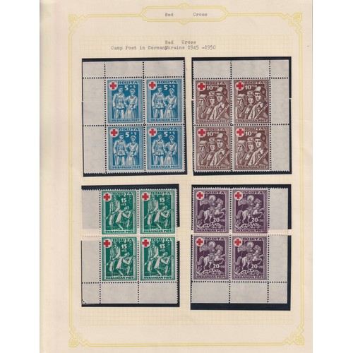 402 - A good collection on Red Cross stamps from the 1910s to 2000s, including stamp sets and mini sheets ... 